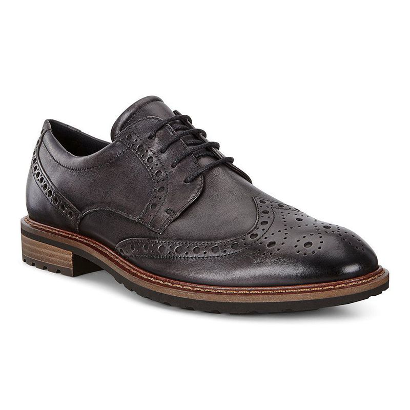 Zapato Brogue Ecco Vitrus I Para Hombre,Negras,180396-IGB